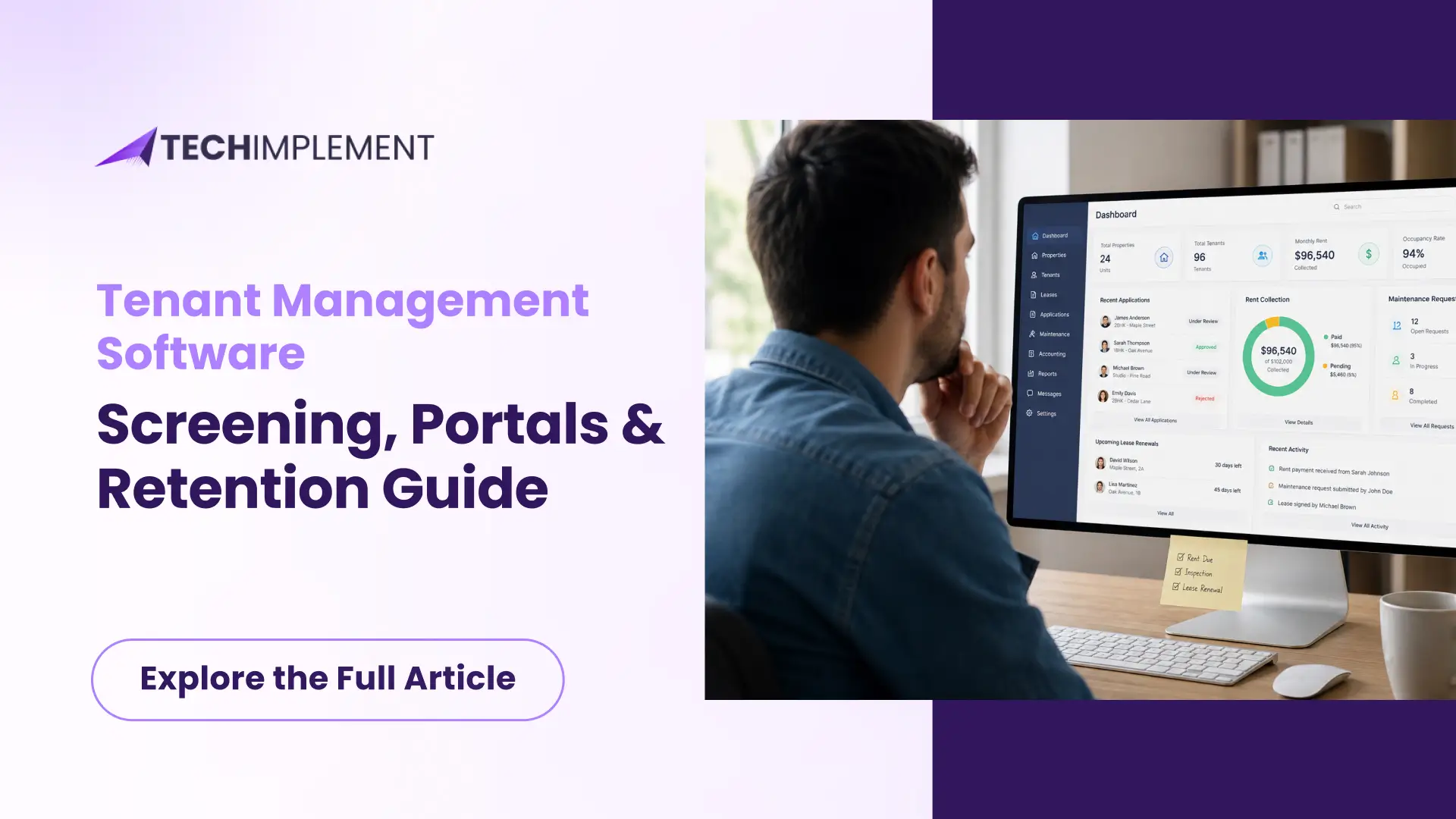 Tenant Management Software: Screening, Portals & Retention Guide