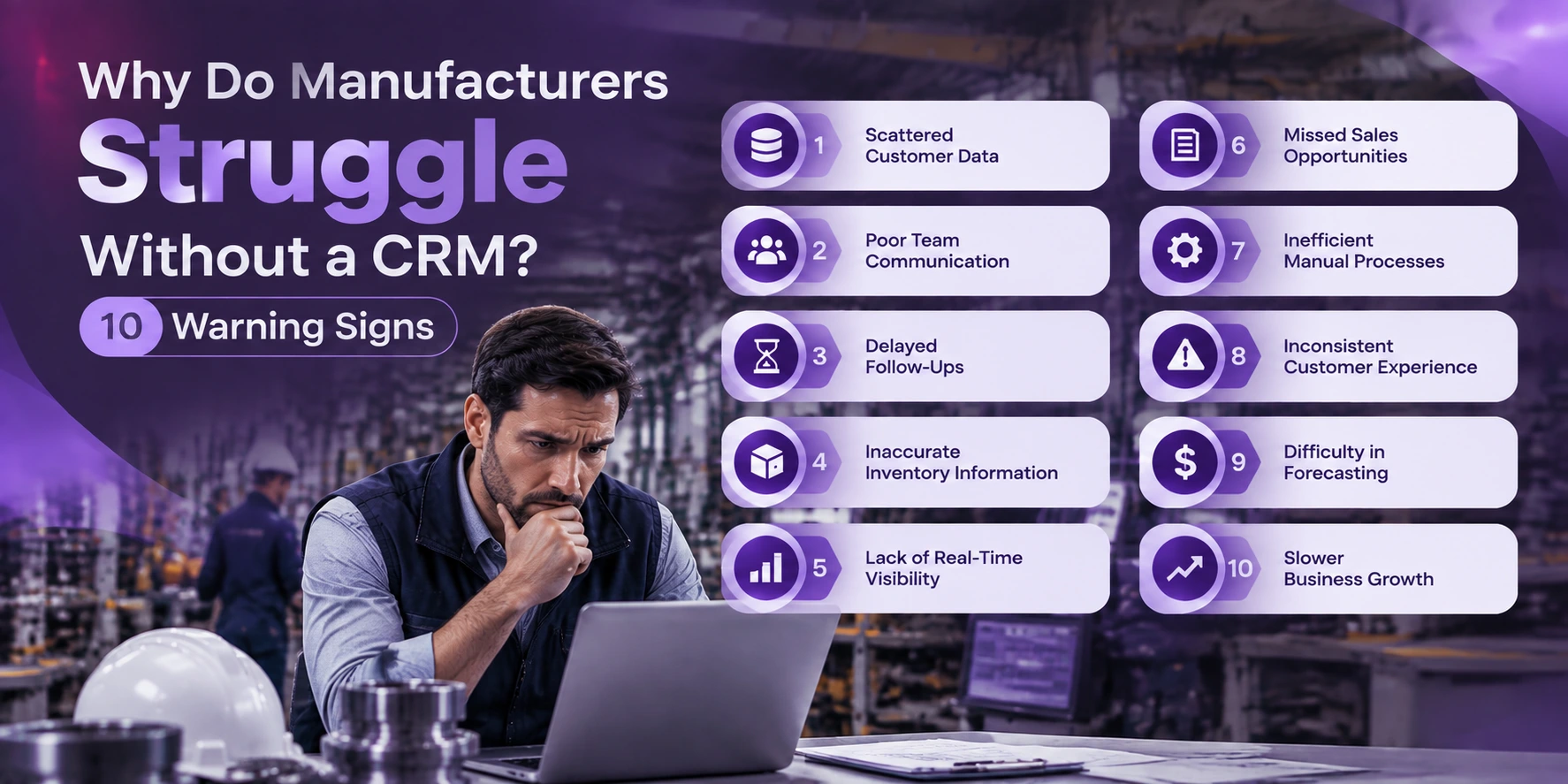 Why Do Manufacturers Struggle Without a CRM? 10 Warning Signs